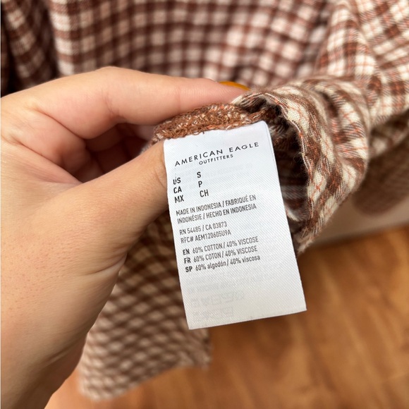 AE Oversized Plaid Flannel Shirt - Picture 5 of 5